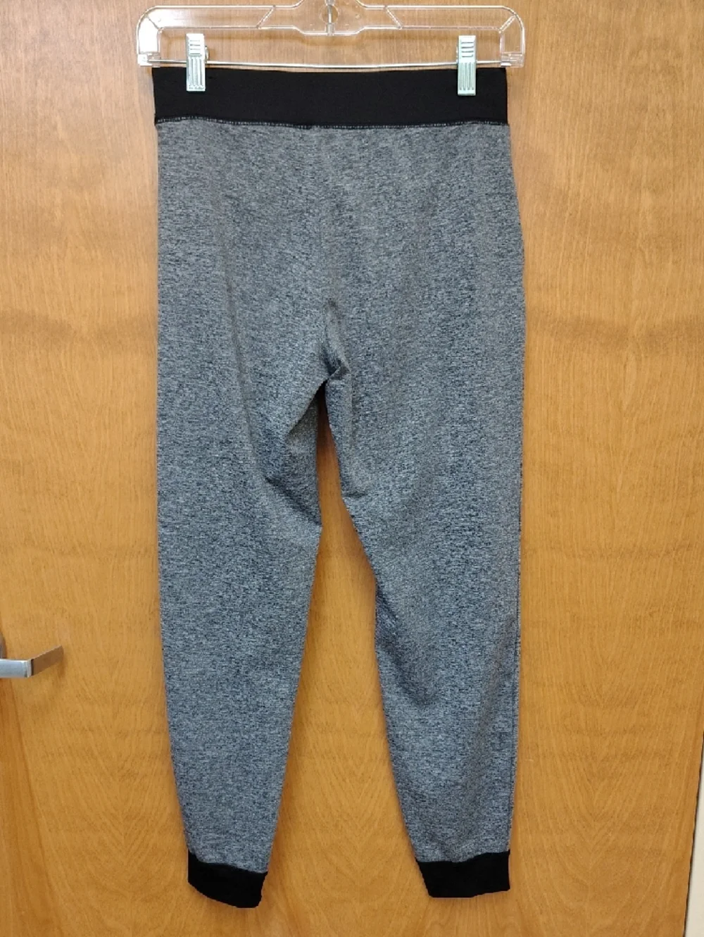 Justice Gray and Black Activewear Leggings